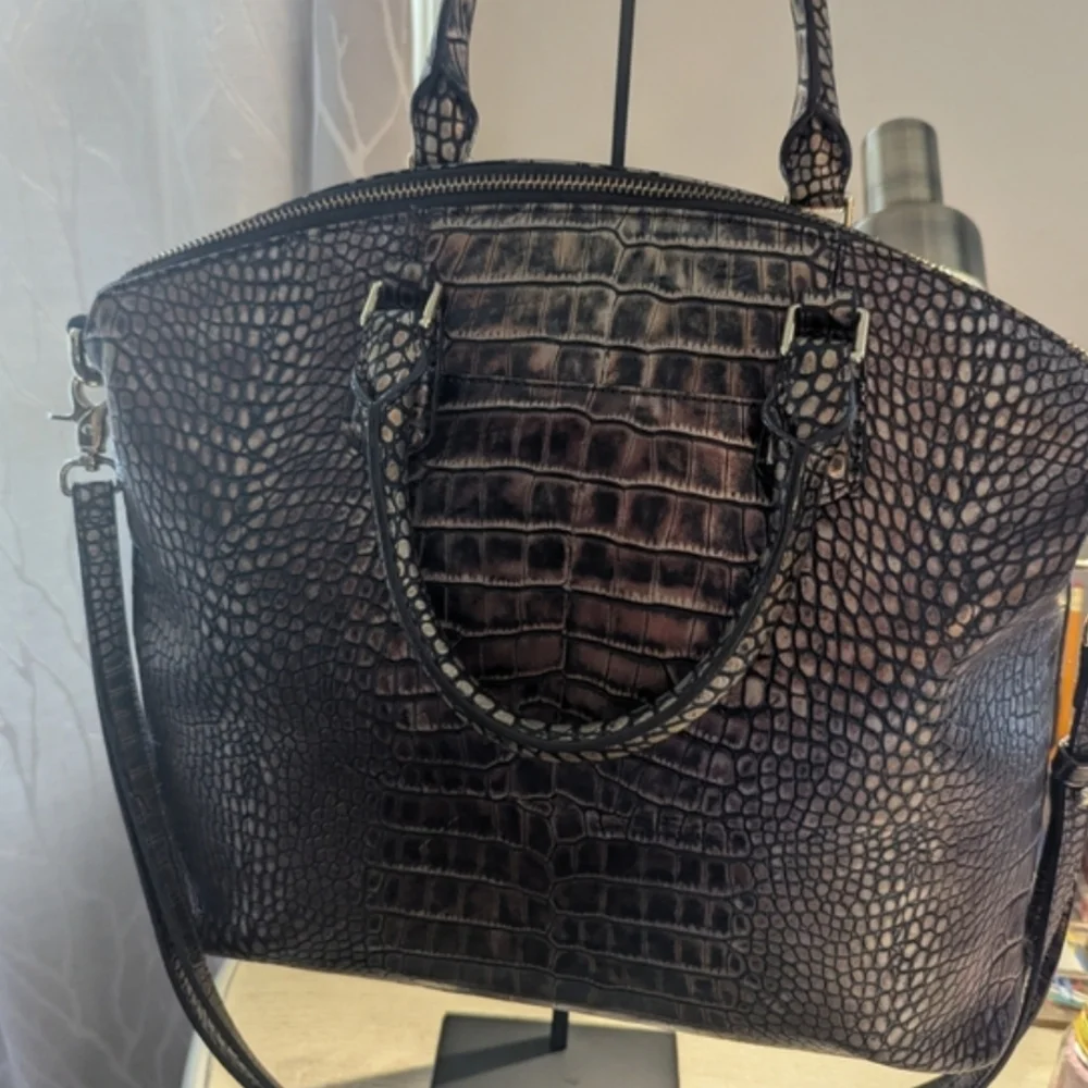 Brahmin Milan Large Duxbury Satchel with Tassel RARE